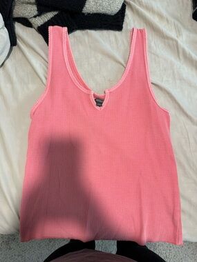 Target Pink Ribbed Tank Top